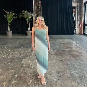 Ethereal Green Ombre Gown